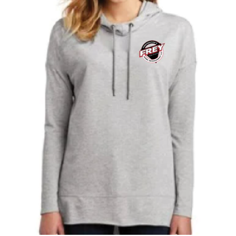 Women's Featherweight French Terry Hoodie - Light Grey Main Image